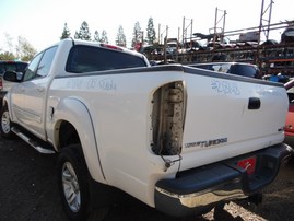 2005 TOYOTA TUNDRA SR5 WHITE DOUBLE CAB 4.7L AT 2WD Z18148 